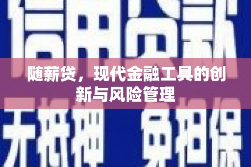 北镇随薪贷，现代金融工具的创新与风险管理