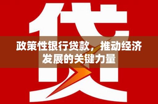 北镇政策性银行贷款，推动经济发展的关键力量