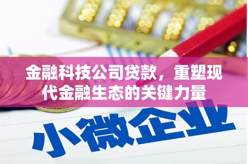 北镇金融科技公司贷款，重塑现代金融生态的关键力量
