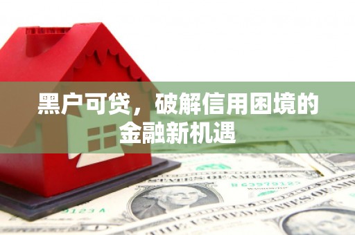 北镇黑户可贷，破解信用困境的金融新机遇